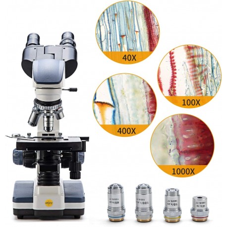 Microscopio Binocular Compuesto Swift SW350B 40X-2500X