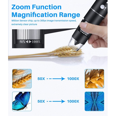 Microscopio Takmly Digital WiFi 50X-1000X Capilografo