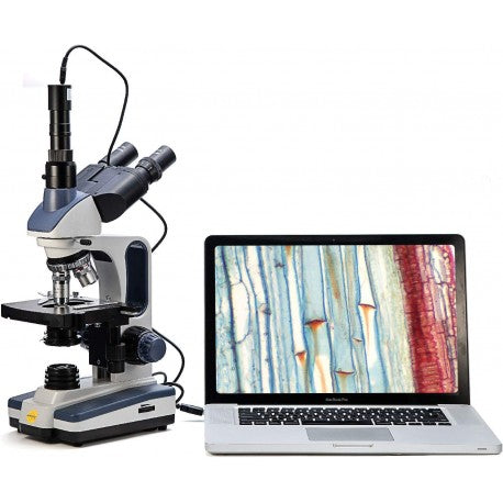 Microscopio Trinocular Compuesto Swift SW350B 40-2500X + Camara